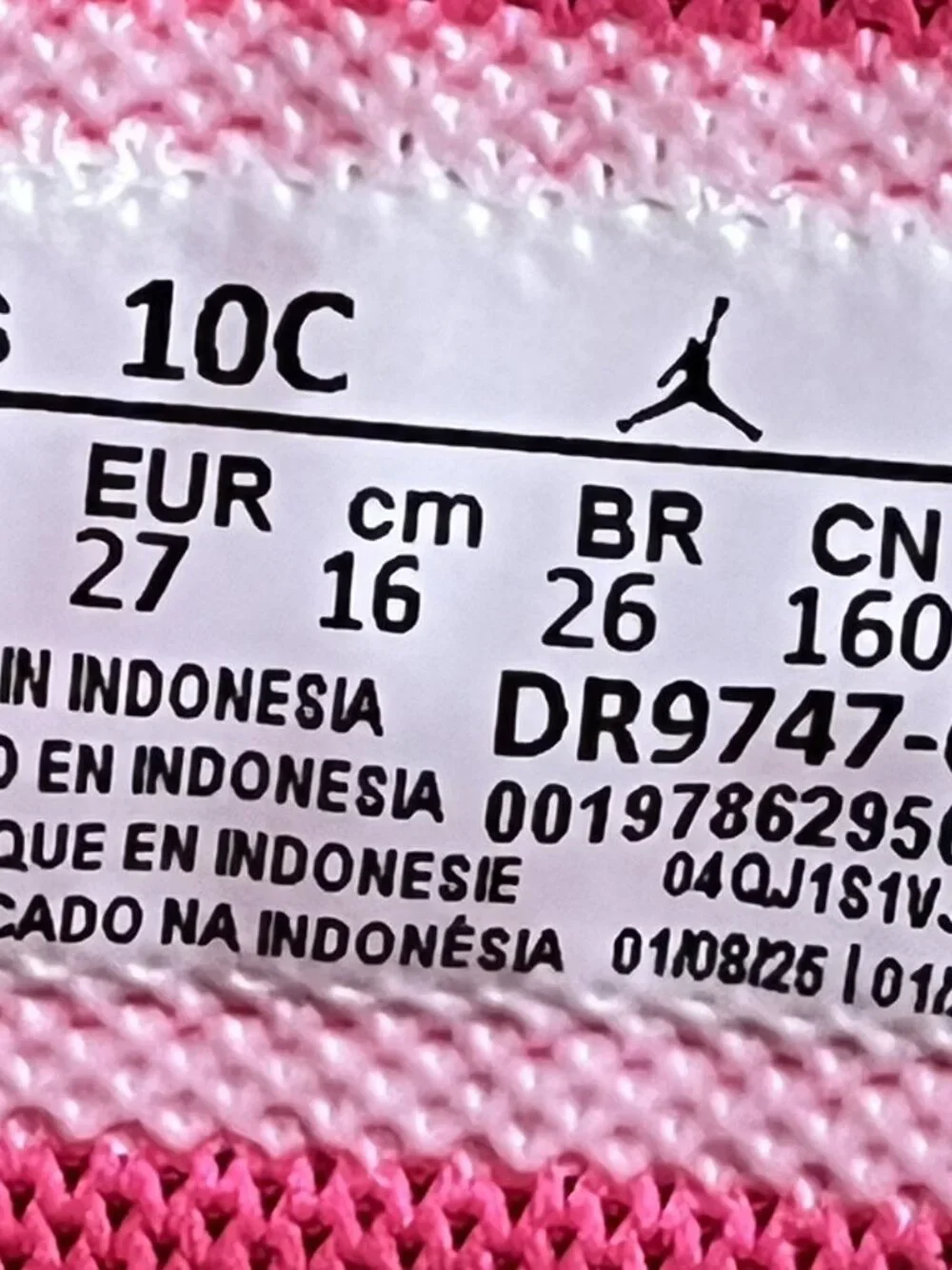 Nike Air Jordan 1 Low ALT Girl's Size 10C Pink Foam Sneakers Shoes DR9747-661